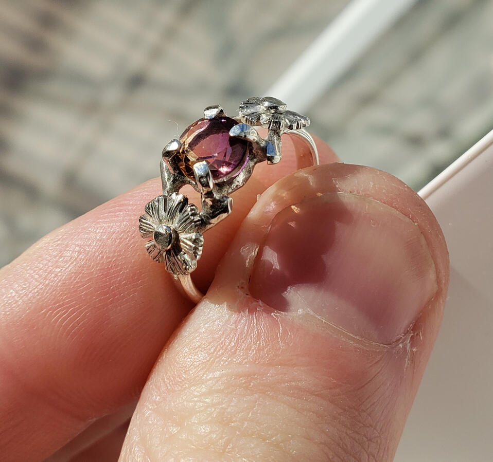 Ring. Ametrine in Silver with cosmos accents.